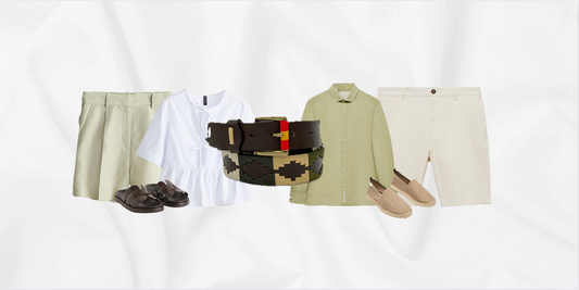 Banner con texto tendencias de moda. Luce tus complementos este verano con estilo.